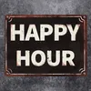 Happy Hour Metallschild in 15x20 cm in Rostoptik Produktbild-Vorschau 2