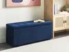 BELIANI Taburet modrý 100 x 42 x 40 cm polyesterový Náhled obrázku produktu 2