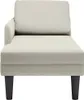 vidaXL Chaiselongue mit Kissen und Rechter Armlehne Creme Produktbild-Vorschau 3