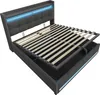 Merax hydraulisch verstelbaar bed met bekleding, 180x200 Productafbeelding-voorbeeld 8