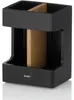 Kela Cube Zahnputzbecher, Polymerharz/Eichenholz, 8,5 x 6,5 Produktbild-Vorschau 1