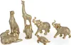Figurka dekoracyjna kota HARIS złota 7x6x15 cm Podgląd zdjęcia produktu 3