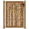 vidaXL Gartentor 105x130 cm Cortenstahl Bambus-Design -  Produktbild-Vorschau 16