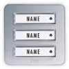 M-E MODERN-ELECTRONICS Klingeltaster KTA 3 Familie Silber Produktbild-Vorschau 2