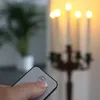 LED-Stab-Kunstharzkerze mit "Flamme", Ivory-Weiß, mit FB, Produktbild-Vorschau 4