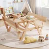 COSTWAY Kindersitzgruppe Outdoor mit Sonnenschirm, Produktbild-Vorschau 8