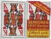 Senior skat hrací karty, balení po 2 kusech Náhled obrázku produktu 2