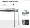Fortuna Lai Pergola Pavilon Terasová střecha s posuvnou Náhled obrázku produktu 4