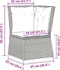 VidaXL 368983, Kremowy, 110 kg, 670 mm, 670 mm, 950 mm Podgląd zdjęcia produktu 8