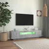 Tablette TV "Pretzien" en panneau de particules gris béton. Voir les images du produit 12