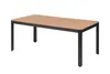 BARLETTA Tisch Aluminium Nonwood Anthrazit/Braun Wetterfest Produktbild-Vorschau 1