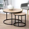 2er-Set runde Satztische, Durchmesser 70 cm – LENNY Produktbild-Vorschau 2