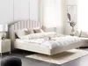 BELIANI Polsterbett Hellbeige Stoff mit Lattenrost 180 x Produktbild-Vorschau 2