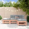 vidaXL 4-tlg. Garten-Lounge-Set Massivholz Douglasie Produktbild-Vorschau 2