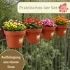 4er Set Geländertopf Balkon mit Wasserspeicher Blumentopf Produktbild-Vorschau 9