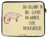 Mr. & Mrs. Panda Laptop Tasche Nasenbär 33 x 42 cm - Gelb Produktbild-Vorschau 1