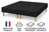 Lot de 2 Sommiers Tapissiers Noir 80x200 Ensemble 160x200 Voir les images du produit 2
