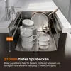 Zlewozmywak kuchenny HOROW 70×45 cm, zlewozmywak do Podgląd zdjęcia produktu 7