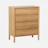 sweeek - Kommode Holzdekor 4 Schubladen - Natur Produktbild-Vorschau 1