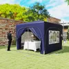 Outsunny Pavillon 3x3m wasserabweisend Stabil Winterfest Produktbild-Vorschau 3