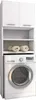 Badezimmerschrank Über Waschmaschine Hochschrank Regal Weiß Produktbild-Vorschau 2