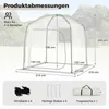 Tente transparente COSTWAY 215 x 215 cm, tente de sport Voir les images du produit 2