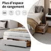 letto contenitore 160x200 con 3 cassetti, letto imbottito Anteprima dell’immagine prodotto 3