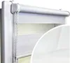 Voppi Roleta dzień noc 140x150 cm biała, podwójna roleta Podgląd zdjęcia produktu 1
