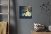 Coloray Uhr auf Leinwand 30x30 cm Wand Uhr Dekoration Produktbild-Vorschau 4