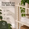 Mica Decorations Latty Regal Beige aus Holz mit gedrehten Produktbild-Vorschau 7