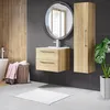 Badezimmerschrank mit Waschbecken 50 x 40 cm Eiche Craft Produktbild-Vorschau 5