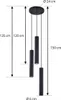 Lindby Hängeleuchte Joffrey, Ø 24 cm, schwarz, 3-flg., GU10 Produktbild-Vorschau 7