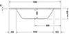 Duravit D-Code hoekbad, 140 x 140 cm Productafbeelding-voorbeeld 8