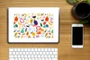 MuchoWow® Laptop Aufkleber Sticker Cover Obst - Banane - Produktbild-Vorschau 2