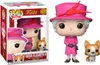A Funko Pop! vinyl figure of Queen Elizabeth II and her corgi, displayed in its original packaging. Anteprima dell’immagine prodotto