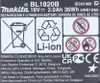 Set di batterie ricaricabili Makita 18 V con 2 batterie BL Anteprima dell’immagine prodotto 4