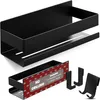 PromoHome® Duschregal ohne Bohren – Aluminium Schwarz – Produktbild-Vorschau 1