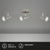 LED Deckenleuchte 3 dreh- & schwenkbar inkl. GU10 3W nickel Produktbild-Vorschau 4