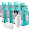 A collection of Siemens EQ series water filter boxes and loose filters, with a tag indicating '8 pieces'. Produktbild-Vorschau