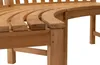 Bank Round Teak Natur 200 x 53 x 92 cm Produktbild-Vorschau 4
