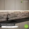 3D-Wandpaneele PVC | Schiefer Optik | Silver Shale - 10 Produktbild-Vorschau 2
