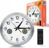 Wanduhr ZP31 30 cm LCD mit kabellosem Quarzsensor METEO Produktbild-Vorschau 1