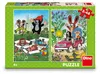 Puzzle Krtek sa teší, 2x48 dielov, 18x26 cm, v krabici Náhľad obrázku produktu 5