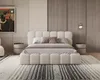 Makavo Polsterbett Teddy 160x200 Beige Bouclé Stoffbett mit Produktbild-Vorschau 4