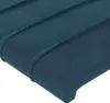 vidaXL Kopfteile Dunkelblau 144x5x78/88 cm Samt Produktbild-Vorschau 4