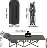 JOIEYOU Feldbett Klappbar 185x75 cm Klappbett Campingbett Produktbild-Vorschau 2
