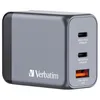 Chargeur Verbatim GNC-64 GaN 65 W 2xUSB-C PD, 1xUSB-A QC Voir les images du produit 1