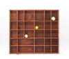 Woodweaver Holzregal Braun, 28 Fächer, 45x40x3,5cm | Produktbild-Vorschau 3