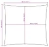 vidaXL Voile d'ombrage Oxford Tissu Carré 3x3 m Crème Voir les images du produit 7