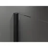 A black shower wall profile with a dotted line indicating a measurement or installation guide. Podgląd zdjęcia produktu